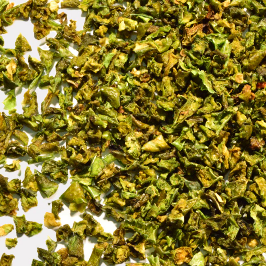 Roasted Green Bell Pepper Diced